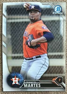 2016 Bowman Draft Picks & Prospects Chrome Francis Martes Houston Astros