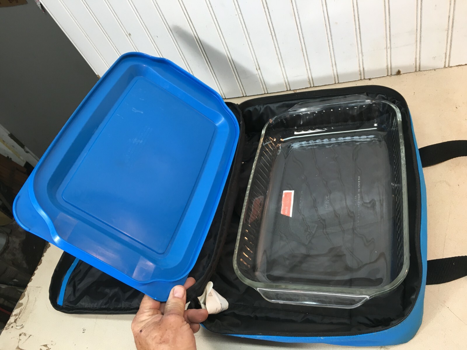 PYREX PORTABLES COLD AND HOT DISH CARRIER 3 QUART eBay