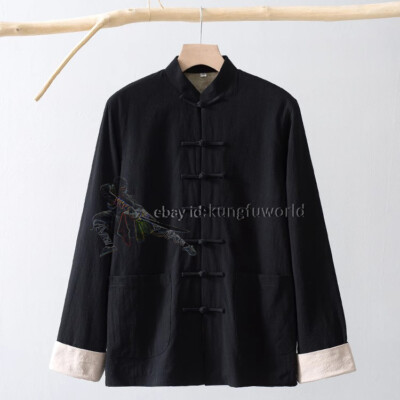 Warm Winter Casual Wear Kung fu Jacket Tang Suit Wing Chun Tai Chi Uniforms