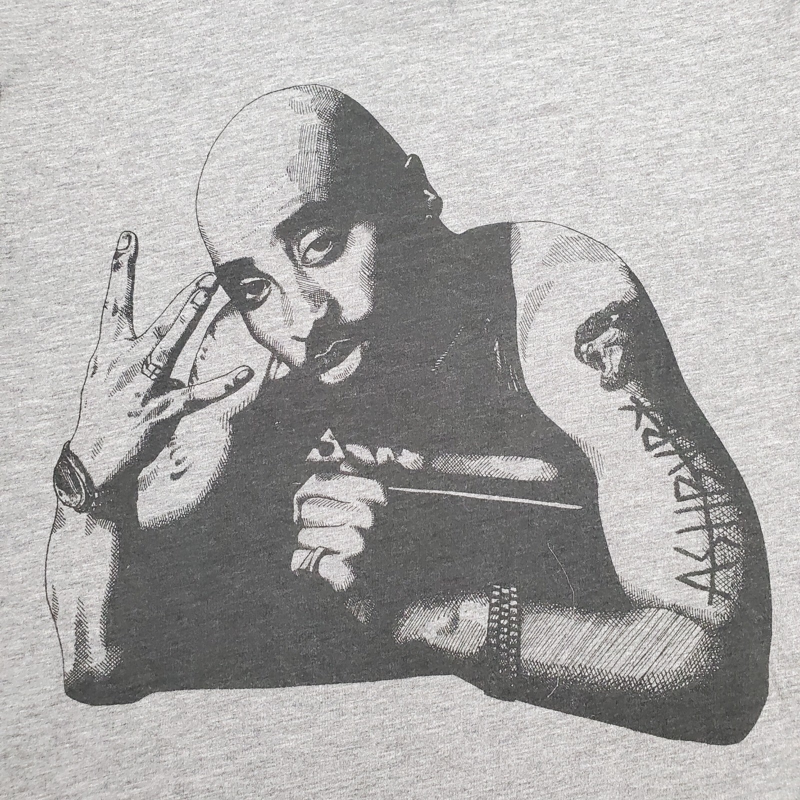 Camicia uomo Ashbury 2Pac piccola grigia tutti gli occhi su di me Tupac West Coast anni 90 fila rap