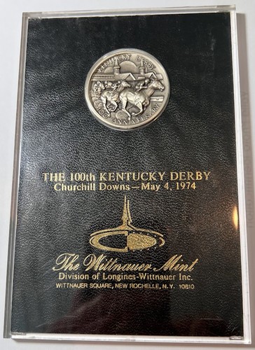 Médaille Gravée Rare Kentucky Derby - Porte-clés Vintage - Course De Chevaux