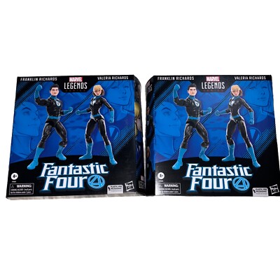LOT 2 Marvel Legends Franklin Richards Valeria Richards Fantastic Four ...