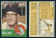 (62168) 1963 Topps 110 Rich Rollins Twins-EX+