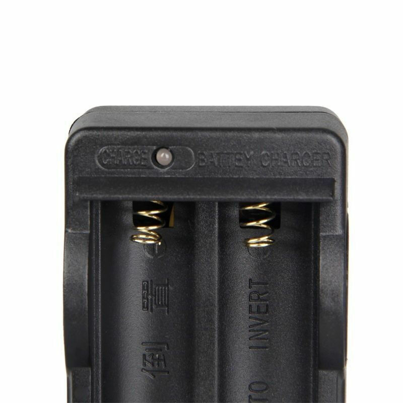 Chargeur Double Pour Batteries 18650 Li-ion - Entrée 110-240V, Sortie 4.2V 500mA - Avec Indicateur Lumineux Et Protections - Charge En 3-8h