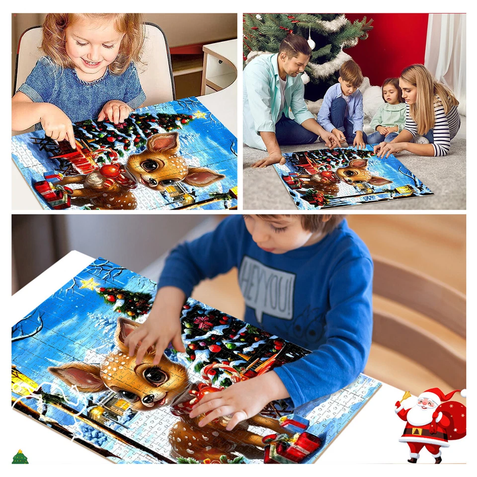 Puzzle Dell'Avvento Natalizo, Regalo di Natale, Bambini 5/7 Anni, 24 Pezzi - Immagine 4 di 4