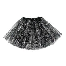 Halloween-Tüll-Tutu-Rock, Spinnenmuster, Halloween-Cosplay-Hochzeitskleid