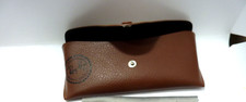 Ray-Ban Soft Brown Leather Glasses Case with Black Velvet Lining