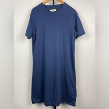 Madewell Blue Short Sleeve Crewneck Mini T-Shirt Dress SIZE XS