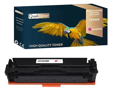 Toner pour HP CF403X Compatible (Magenta) x1 QUALITONER - Photo 1/4