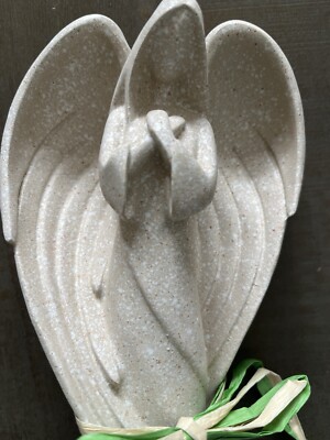 8.5  Ceramic Angel Folded Arms - Decorative Piece For Home