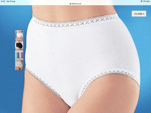 Damart Women's 4 Pack Cotton Briefs 