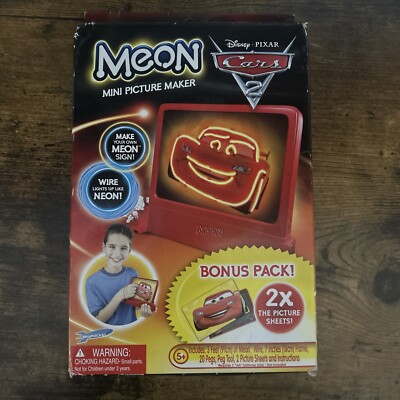 Disney Cars 2 Meon Mini Neon Sign Picture Maker, Make your own neon sign.