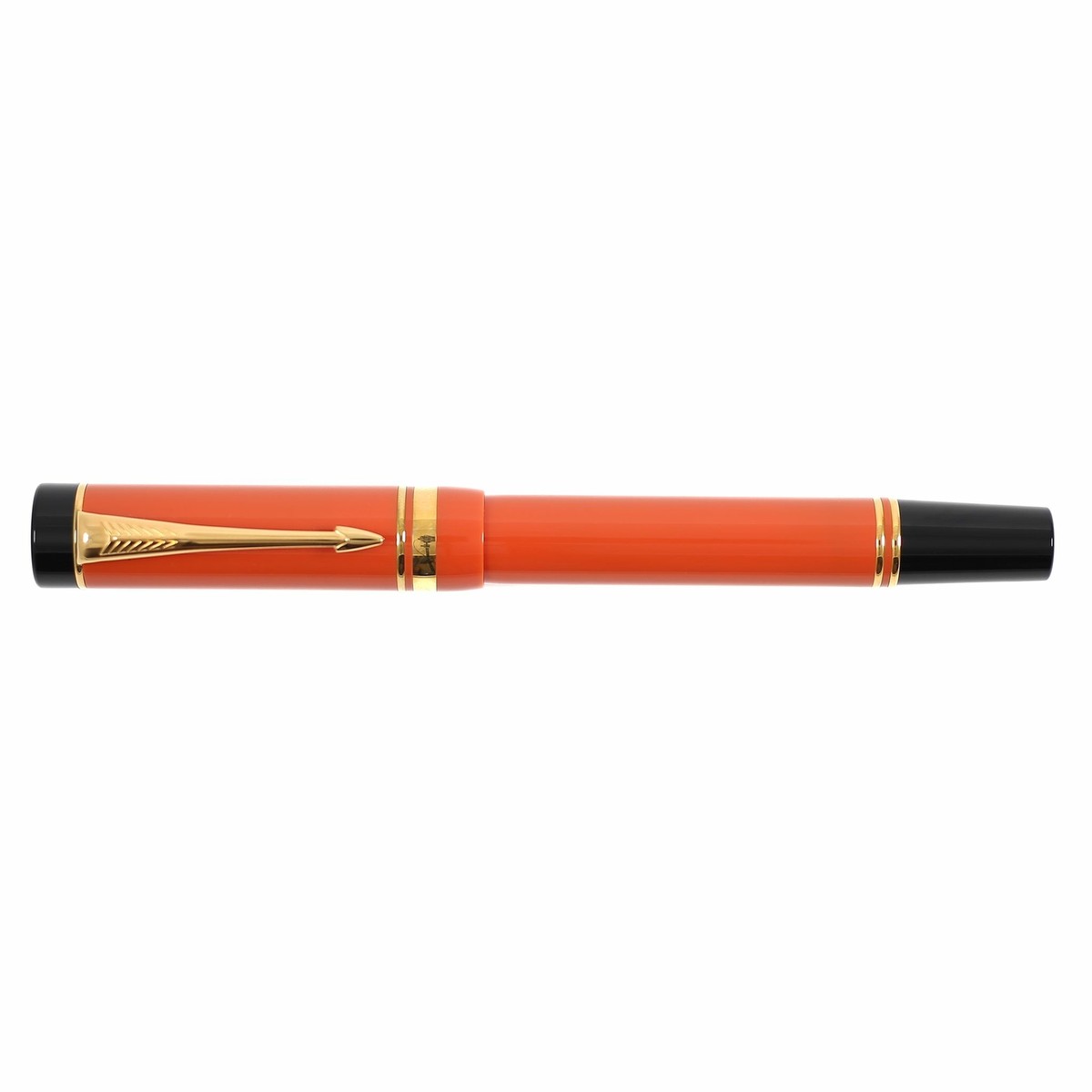 Parker Duofold International Cartridges Fountain Pen Orange 18K M