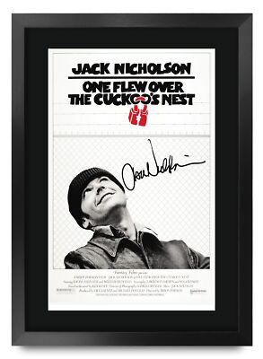 Einer flog über das Kuckucksnest Filmplakat signiert gedruckt Autogramm A3 gerahmt