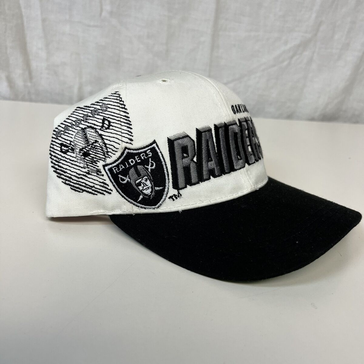 Vintage 90s Sports Specialties Pro Line Oakland Raiders NFL Shadow Snapback  Hat