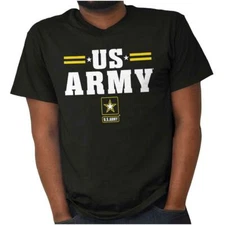Officially Licensed US Army Military Logo Womens or Mens Crewneck T Shirt Tee