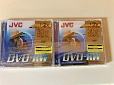 JVC DVD-RW Camcorder Disc 30 min 1.4GB Recordable New  Sealed - QTY 2