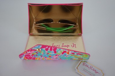 LILLY PULITZER SUNGLASS CASE SPOT YA Collapsible, Holds  display picture 2