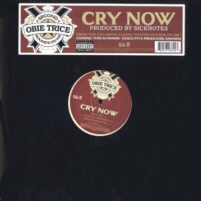 Obie Trice Cry Now STILL SEALED Vinyl Single 12inch NEW OVP Shady Records