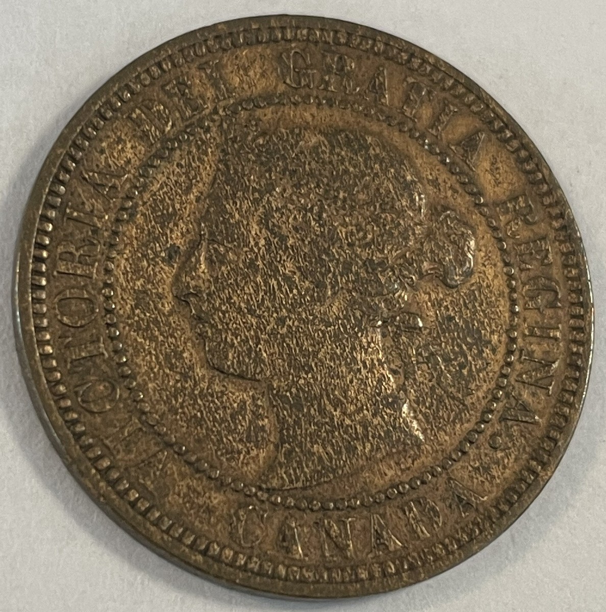 【一時値下げ】Countryman TYPE85 1888 Canada Large One Cent Coin Rare Canadian 1 Penny Queen