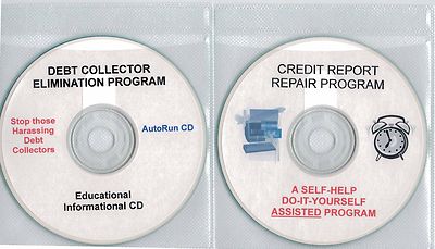 Dual CD Credit Report Repair / Debt Collector Elimination Program CD's