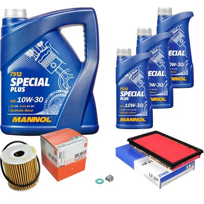 MAHLE Inspektionspaket 8 L MANNOL Special Plus 10W-30 für Nissan Almera II