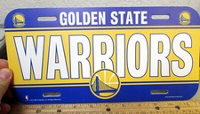 Golden State Warriors NBA basketball team Plastic License Plate 2014 made in USA