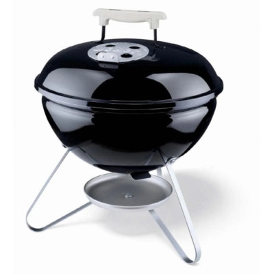 Weber 14 In. Smokey Joe Charcoal Grill, Rust Resistant Compact & Light, Black