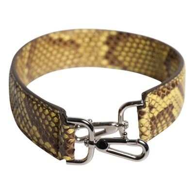 DOLCE & GABBANA Shoulder Strap Yellow Exotic Leather Bag Accessories RRP 530usd