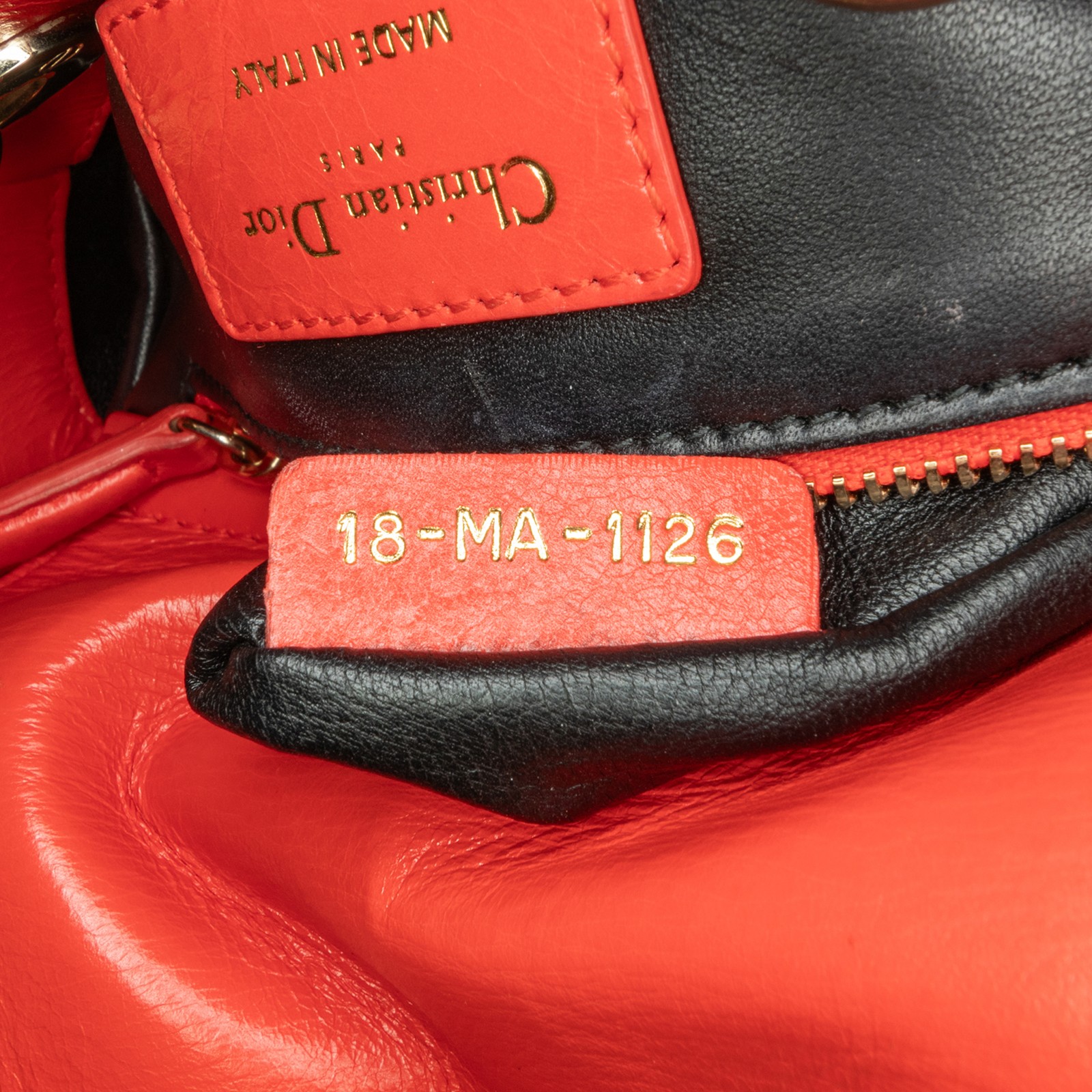 Authenticated Dior Mini Calfskin Sequin Embellish… - image 7