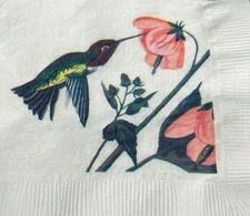 Design Imports John James Audubon Wildlife Collection Hummingbird Paper Napkins