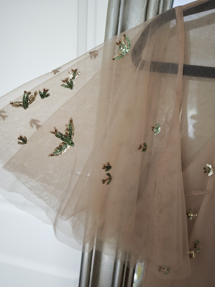 Authentic Valentino Garavani sequined Tulle Dress – Nude Blush | eBay