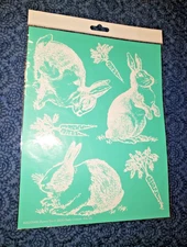 NEW “Bunny Trio” Chalk Couture Chalk Transfer Stencil Size B