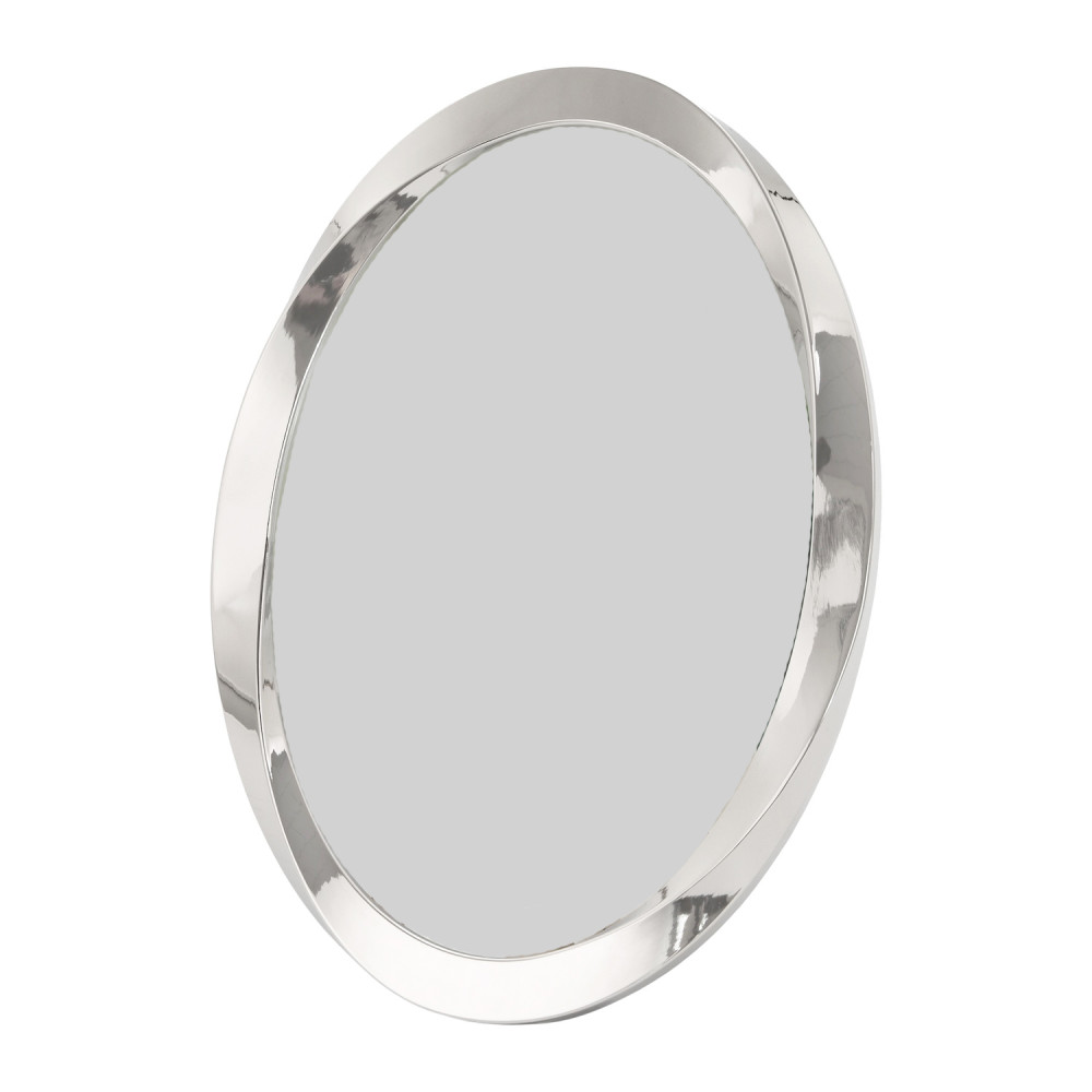 Modern Oval Nickel Plated Metal 4x6 Picture Frame with Twisting Design by Hap...