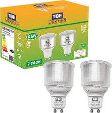 TBE LIGHTING 6.5w GU10 Spot Light Bulbs - 2 Pack - LED Long Barrel Reflector Bu