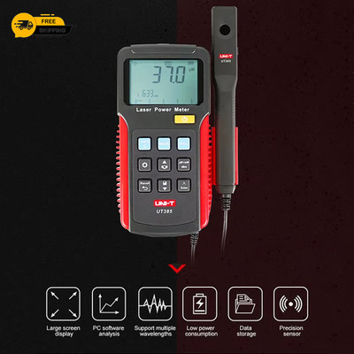 UT385 Laser Power Meter Power Analyzer Split Design Datenlogger Lasersensor Pre