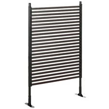 Outsunny Divisorio da Giardino Autoportante in Acciaio 93x22x150cm Marrone