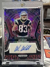 Wes Welker 2025 Panini Black Sneak Skin Auto /15 Patriots SSP