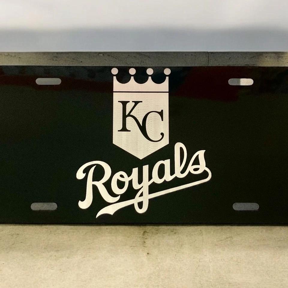 Kansas City Royals  MLB Logo Metal Aluminum License Plate 6 X 12 - Image 2 of 3