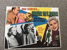 EXTREMELY RARE 1957 JAYNE MANSFIELD SPANISH TITLE LOBBY CARD “THE BURGLER” L👀K