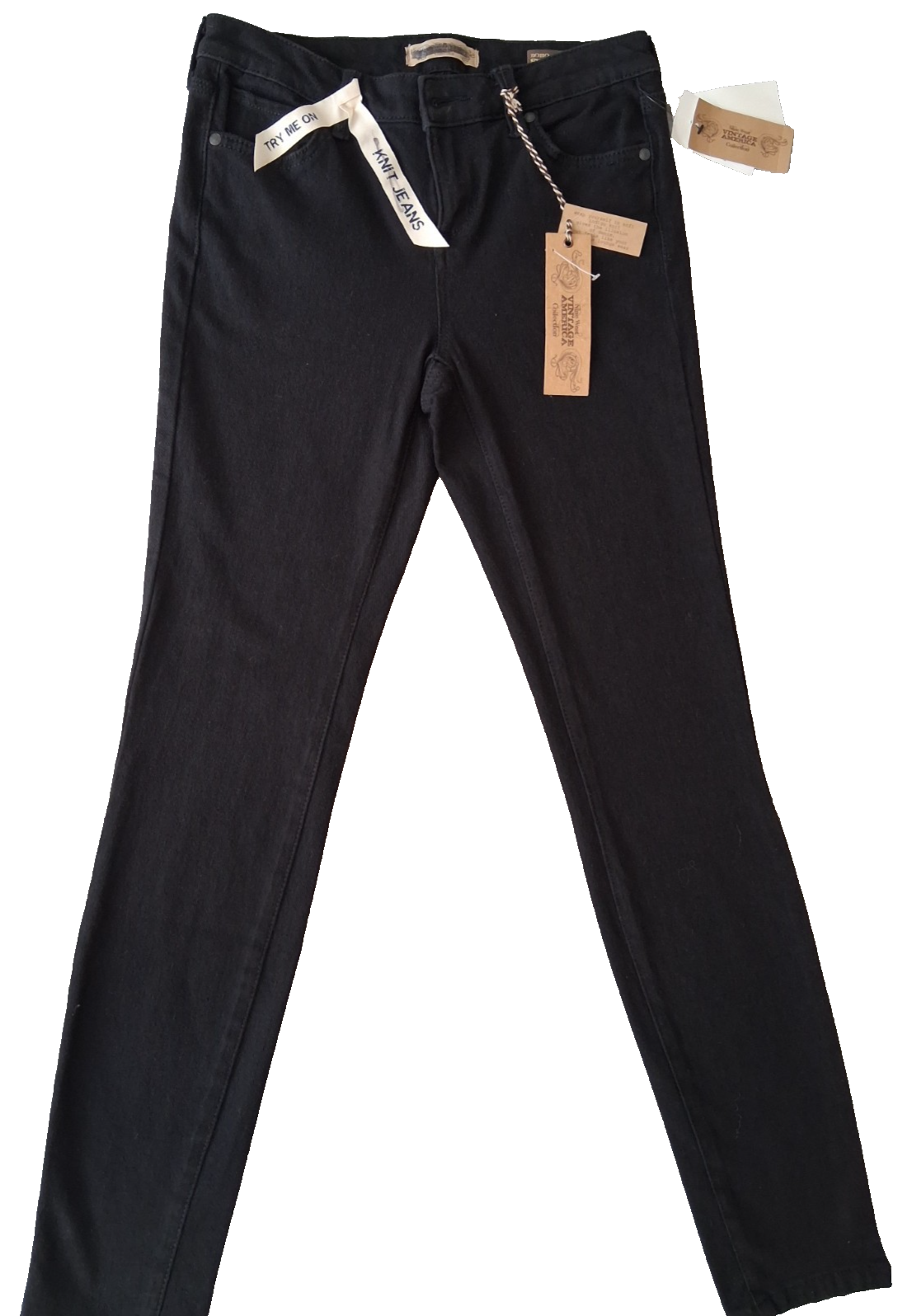 Nine West Vintage America Women’s Black Denim Jeans – Slim Fit, Size 2/26 Avg