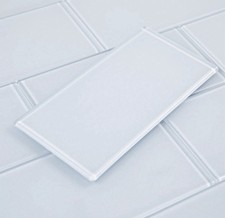 3x6 Peel Stick Glass Subway Tile Ice Blue 40 Pack 5 Sq Ft Backsplash Lovdeco