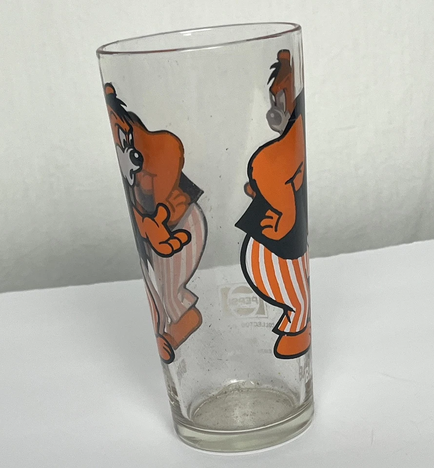 Vidrio de dibujos animados vintage años 70 personaje de oso Barney serie de coleccionista Pepsi hecho en EE. UU. Foto 4 de 4