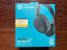 NEW IN BOX: JLAB JBuds Lux ANC Bluetooth Wireless Headphones Foldable - Graphite