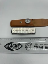 Fantastic Rainbow Ranch TROUT KNIFE with compass & origial sheat BEAUTIFUL