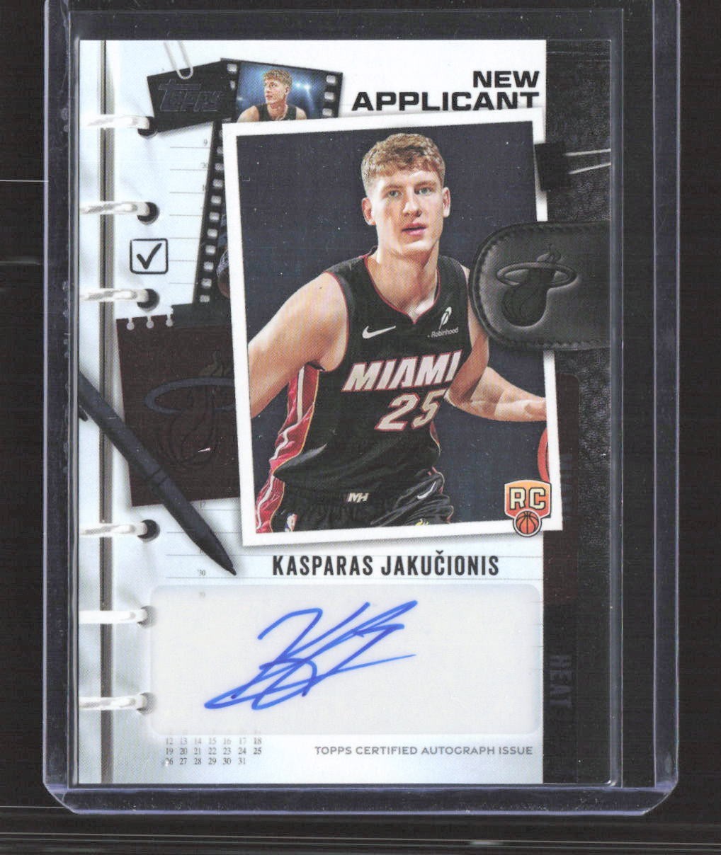2025-26 Topps - New Applicants Autographs Kasparas Jakucionis #NA-KJ RC