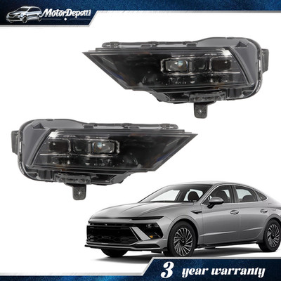 LED Headlight Double Beam Lens Pair For 2024-2025 Hyundai Sonata 92101-L1740