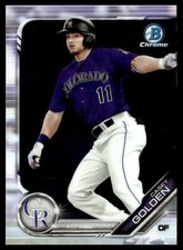 2019 Bowman Draft Chrome Casey Golden Colorado Rockies #BDC-83