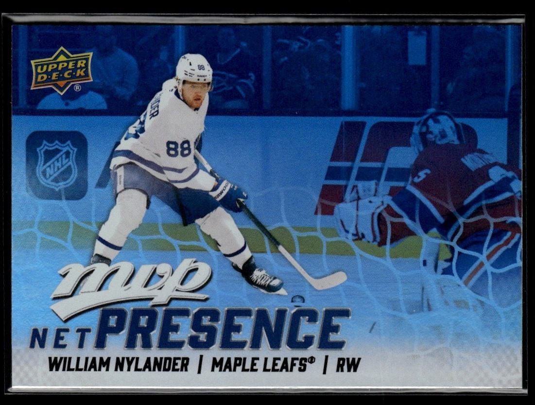 2025-26 Upper Deck MVP Net Presence William Nylander Toronto Maple Leafs #NP-6