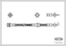 CORTECO Bremsschlauch Vorderachse für MAZDA